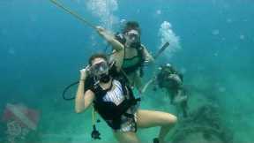 Canadian Girls First Scuba Diving - Vlog 783