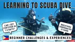 Learning to SCUBA DIVE for the FIRST TIME! - Philippines 🇵🇭 Travel Vlog, Getting PADI Certified