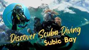 I almost lost my insta360 camera | Scuba diving in Subic bay for beginners  | MANGOS DIVE CENTER