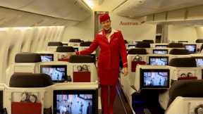AUSTRIAN AIRLINES Boeing 777 Business Class | Vienna to Mauritius trip report (4K)