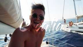 Sailing in Croatia - A week on a Yacht. Island hopping  | Travel vlog 1/2