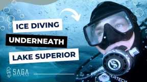 SCUBA Diving under the ICE in Lake Superior!