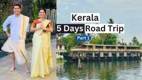 Kerala Travel Itinerary Part 1 | Backwaters Luxury Houseboat Experience | Alleppey |5 Days Road Trip
