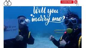 Boracay Scuba Diving Wedding Proposal