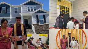 Mr.Sathish & Dr.Swetha கனவு இல்லம்🏠Housewarming Ceremony in North Carolina USA❤️~Family TravelerVLOG