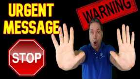 URGENT MESSAGE FOR ALL CRUISERS - CRUISE NEWS