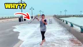 Why I Don't Go Outside! | Hilarious Outside Fails