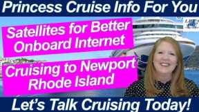 CRUISE NEWS! NEWPORT RHODE ISLAND EMERALD PRINCESS NEW ENGLAND CRUISE ONBOARD INTERNET WIFI MAJESTIC