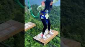OMG😱The safety rope must be strong ||Funny Fail - bungee jumping - Funny Rope Diving Video