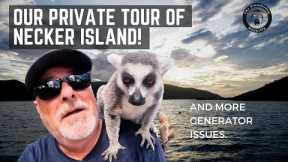 NECKER ISLAND IN THE BVI ON OUR AQUILA 54 YACHT.  A PRIVATE TOUR!