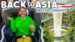 First Time Flying British Airways Business Class (London to Singapore FULL Travel Day)