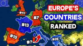 All 50 Countries in EUROPE Ranked WORST to BEST