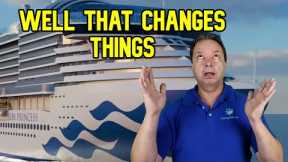 CRUISE NEWS - CARNIVAL CLEARS THINGS UP, MY PLANS HAVE CHANGED ALREADY