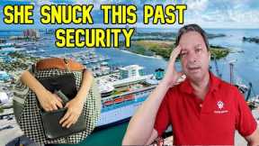 WOMAN SNEAKS GUN ONTO CRUISE SHIP - CRUISE NEWS