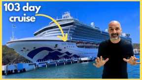 I just started a 103 day cruise! 🛳️