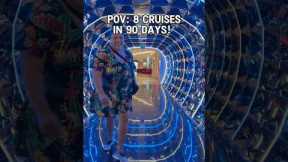 8 CRUISES IN 90 DAYS! #shorts #cruise