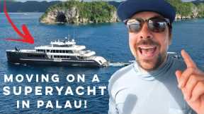 Moving on a LIVE-ABOARD DIVE BOAT in PALAU 😮 [Part 1]