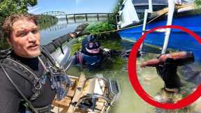 You Won't Believe What We Found Scuba Diving Massively Historic River!