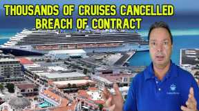 CARNIVAL CRUISES CANCELS THOUSANDS OF CRUISES OVERNIGHT