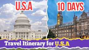 10 Days | travel itinerary for USA | usa itinerary | usa  trip itinerary | america travel itinerary