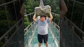 Glass Bridge Prank Gone Wild! 😱 #GlassBridge #Prank #Travel