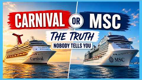 MSC vs Carnival: Which Cruise Line is BETTER Overall?